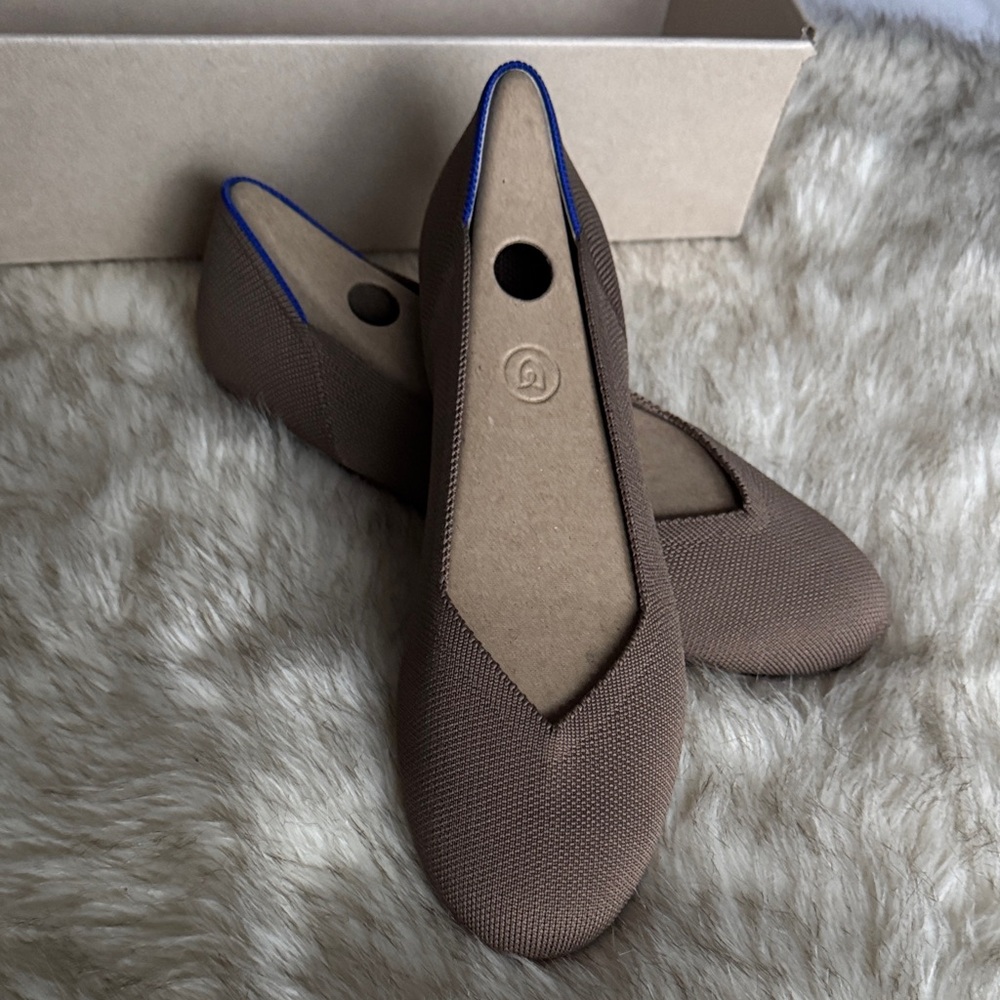 Rothy's Brown and Blue Flats